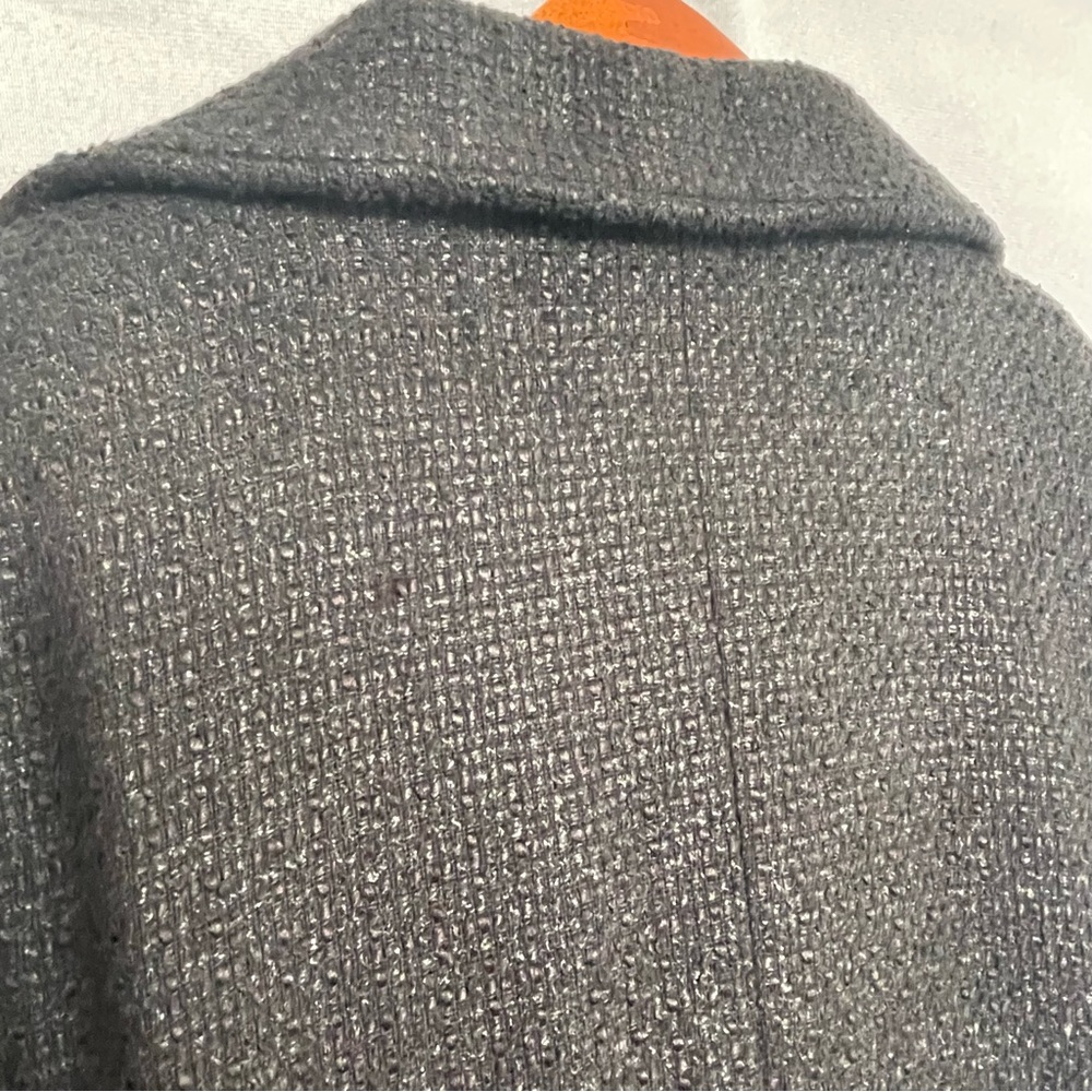 Zara Basic Black Jacket Outerwear Size Large Butt… - image 8